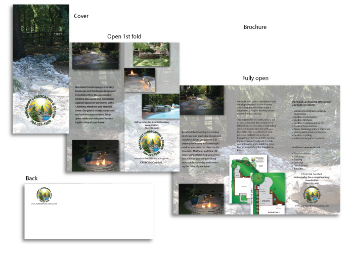 Barnhardt Landscaping brochure created by AST Studio
